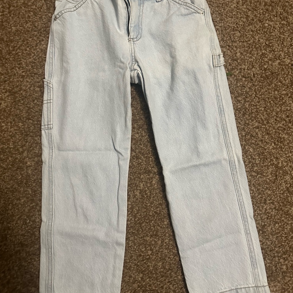PacSun Blue Relaxed Jeans with Structured Denim